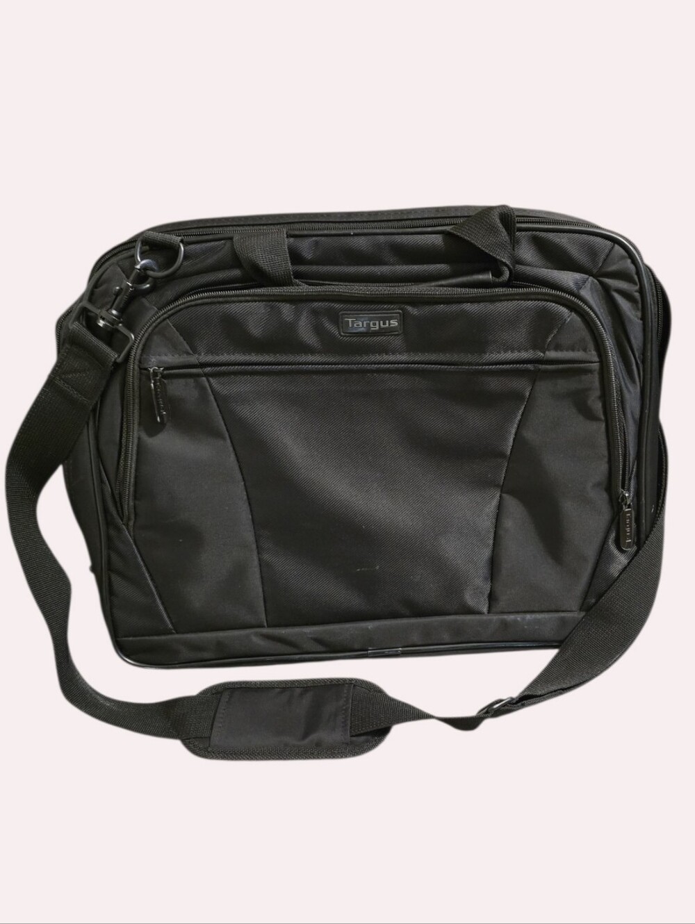 Targus CityLite 15.6" Laptop Briefcase Black Bag TBT053 With Shoulder Strap USED